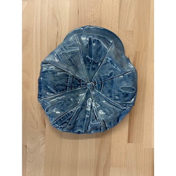 1970s Sittre Ceramic Denim Newsboy Cap – Signed “The Kid” Ashtray / Catchall - Picture 2 of 6